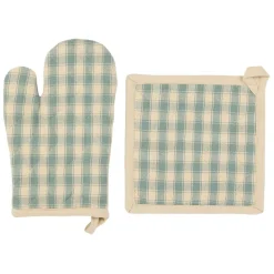 Fabrique de Styles Torchons, Tabliers Et Maniques*Gant et manique en coton vichy - Campagne