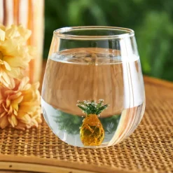 Fabrique de Styles Verres À Eau Et Gobelets*Gobelet ananas en verre 38cl - Colorea