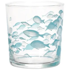 Fabrique de Styles Verres À Eau Et Gobelets*Gobelet banc de poissons en verre