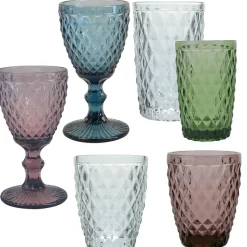 Fabrique de Styles Verres À Eau Et Gobelets*Gobelet en verre transparent 22cl - Diamond
