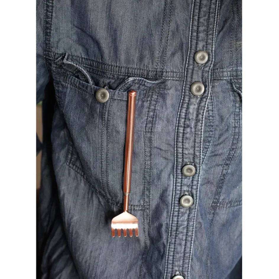 Fabrique de Styles Relaxation Et Massage*Gratteur de dos telescopique cuivre