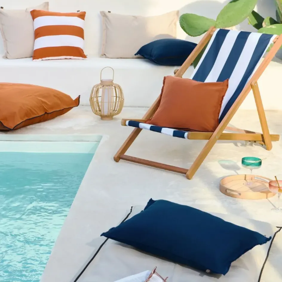 Enfant Fabrique de Styles Textiles Outdoor|Jardin*Housse coussin en tissu 80x80cm - Bimini