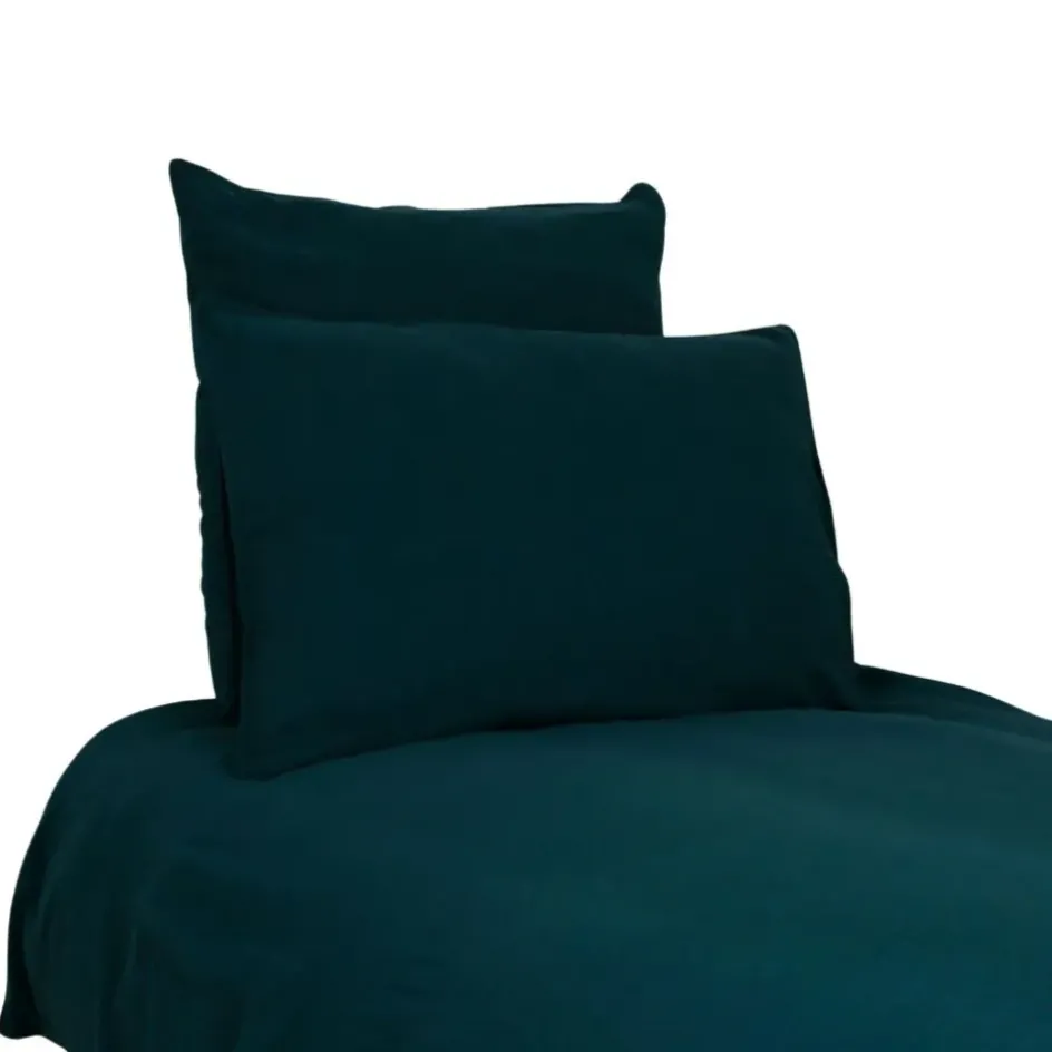 Fabrique de Styles Housses De Couette*Housse de couette dili de prusse 260x240cm en voile de coton lavé