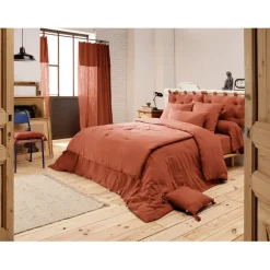 Fabrique de Styles Housses De Couette*Housse de couette en gaze de coton unie 260x240cm - Gaia