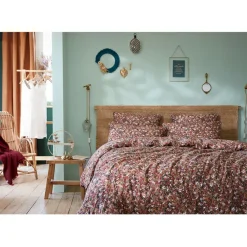 Fabrique de Styles Housses De Couette*Housse de couette en gaze de coton imprimée 240x220cm - Capucine