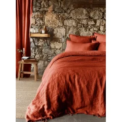 Fabrique de Styles Housses De Couette*Housse de couette en lin lavé 240x220cm - Soline