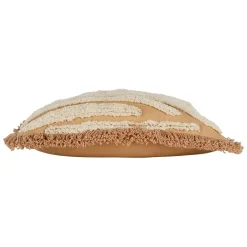 Fabrique de Styles Coussins Et Housses*Housse de coussin brodée écru et ocre 45x45cm -terre brulée