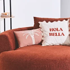 Fabrique de Styles Coussins Et Housses*Housse de coussin brodée en coton 50x30cm - Nomadea