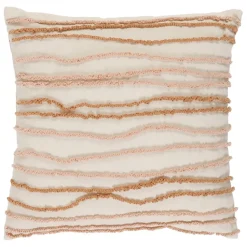 Fabrique de Styles Coussins Et Housses*Housse de coussin brodée terre boheme creme et 45x45cm en coton