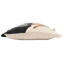 Fabrique de Styles Coussins Et Housses*Housse de coussin brodee écru et noir 45x45cm - madeira