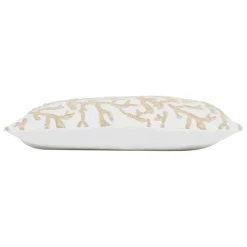 Fabrique de Styles Coussins Et Housses*Housse de coussin coton motif coreil blanc et beige 50x30cm - estran