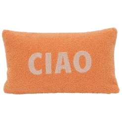 Fabrique de Styles Coussins Et Housses*Housse de coussin en bouclettes Corail 50x30cm - Funny