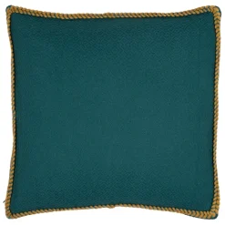 Fabrique de Styles Coussins Et Housses*Housse de coussin en coton emeraude et moutarde 45x45cm - Seguia