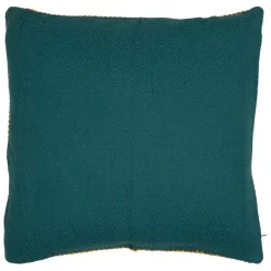 Fabrique de Styles Coussins Et Housses*Housse de coussin en coton emeraude et moutarde 45x45cm - Seguia