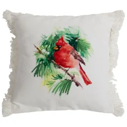 Fabrique de Styles Coussins Et Housses*Housse de coussin en coton 45x45cm - Rouge-Gorge