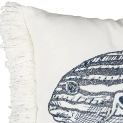 Fabrique de Styles Coussins Et Housses*Housse de coussin en coton poisson 50x30cm - Bord De Mer