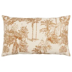 Fabrique de Styles Coussins Et Housses*Housse de coussin en coton écru et palmiers 50x30cm - Mocoa