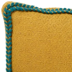 Fabrique de Styles Coussins Et Housses*Housse de coussin en coton et emeraude 50x30cm - Seguia