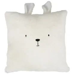Enfant Fabrique de Styles Déco*Housse de coussin ourson en velours écru 45x45cm - Songes