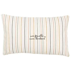 Fabrique de Styles Coussins Et Housses*Housse de coussin rayé multicolore 50x30cm en coton - famille