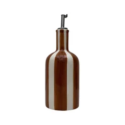 Fabrique de Styles Ustensibles De Cuisine*Huilier en faïence rayé h22cm