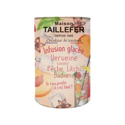 Fabrique de Styles Cafés, Thés Et Infusions*Infusion glacee verveine, badiane, saveurs pêche & litchi 40g