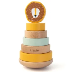 Enfant Fabrique de Styles Jouets*Jouet à empiler en bois - mr. lion