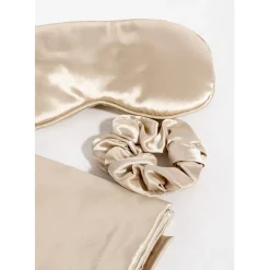 Fabrique de Styles Accessoires Mode*Kit de sommeil en satin champagne