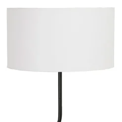 Fabrique de Styles Lampadaires*Lampadaire en fer et marbre noir et blanc d45xh163cm - Funky