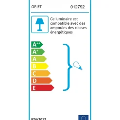 Fabrique de Styles Lampes À Poser*Lampe 2 globes en verre opaline doré - edmond