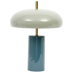 Fabrique de Styles Lampes À Poser*Lampe champignon en fer bleu d30xh40cm - Arty