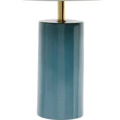 Fabrique de Styles Lampes À Poser*Lampe champignon en fer bleu d30xh40cm - Arty