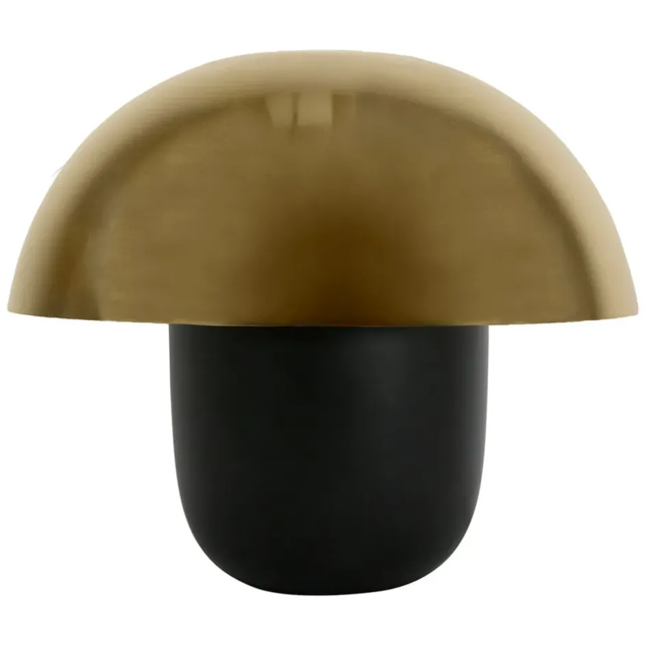 Fabrique de Styles Lampes À Poser*Lampe champignon en fer h35cm noir et doré - Champart