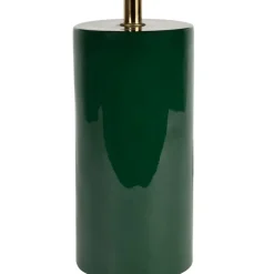 Fabrique de Styles Lampes À Poser*Lampe champignon en fer émeraude et écru h40cm - Arty