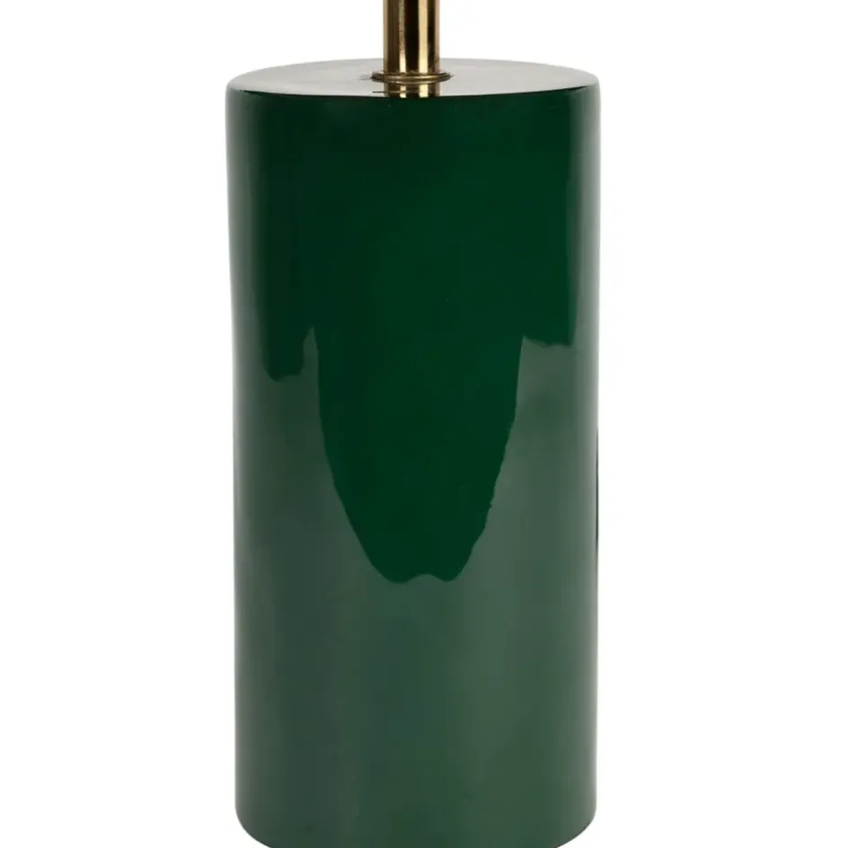 Fabrique de Styles Lampes À Poser*Lampe champignon en fer émeraude et écru h40cm - Arty