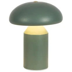 Fabrique de Styles Lampes À Poser*Lampe champignon tactile en fer vert h23cm - Arty