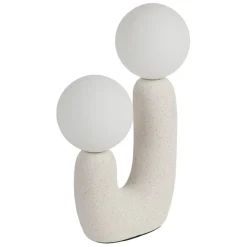 Fabrique de Styles Lampes À Poser*Lampe céramique en écru h31cm - Organic