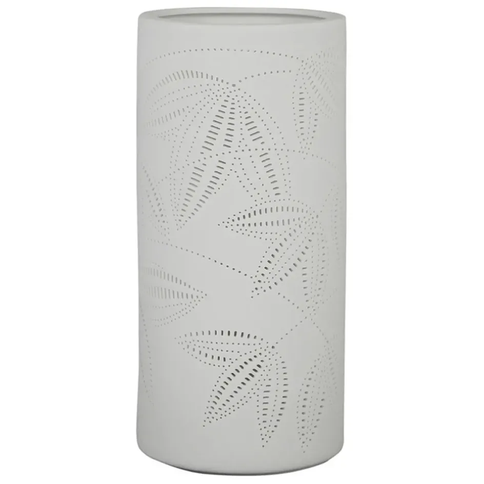 Fabrique de Styles Lampes À Poser*Lampe cylindre en porcelaine h24cm - palmea