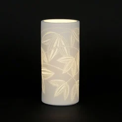 Fabrique de Styles Lampes À Poser*Lampe cylindre en porcelaine h24cm - palmea