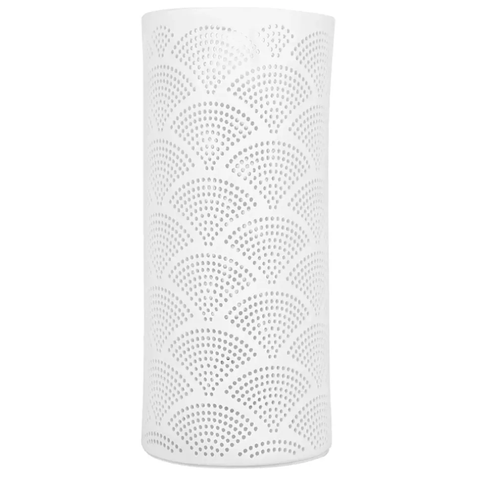 Fabrique de Styles Lampes À Poser*Lampe cylindre en porcelaine h27.5cm - mandarin