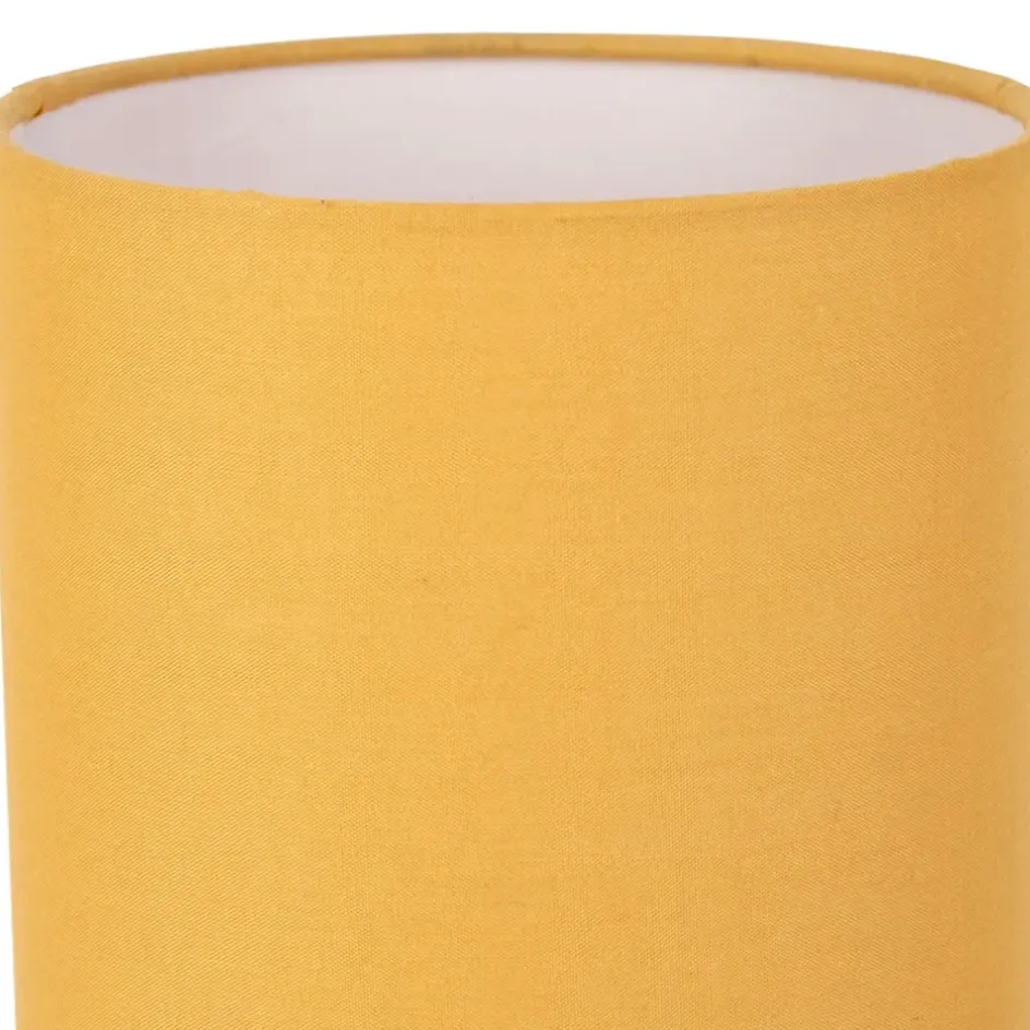 Fabrique de Styles Lampes À Poser*Lampe en bois d'hévéa et coton naturel et h24cm - Filen