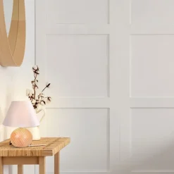 Fabrique de Styles Lampes À Poser*Lampe en bois et coton h24cm - rondo