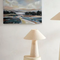 Fabrique de Styles Lampes À Poser*Lampe en coton et fer h46cm - Calypsa