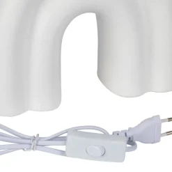 Fabrique de Styles Lampes À Poser*Lampe en céramique et coton h32cm - Organic