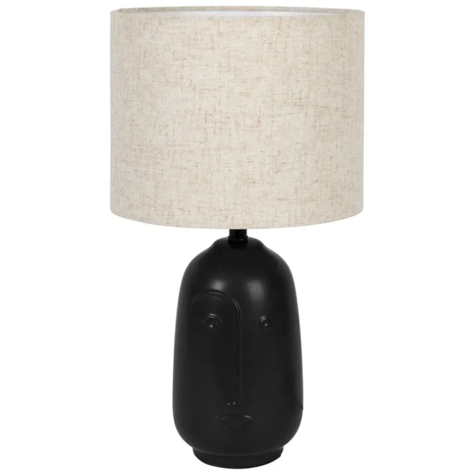 Fabrique de Styles Lampes À Poser*Lampe en céramique et coton h41cm - Figura