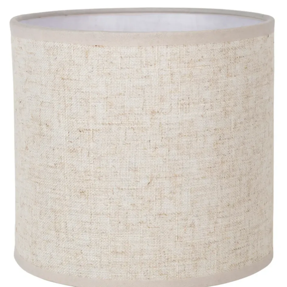 Fabrique de Styles Lampes À Poser*Lampe en céramique et lin noir et écru h35cm - Eterra