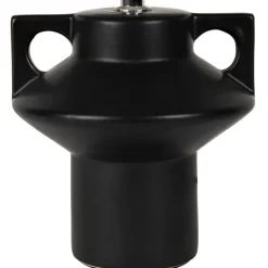 Fabrique de Styles Lampes À Poser*Lampe en céramique et lin noir et écru h35cm - Eterra