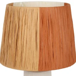 Fabrique de Styles Lampes À Poser*Lampe en céramique et raphia écru h48cm - Lignes