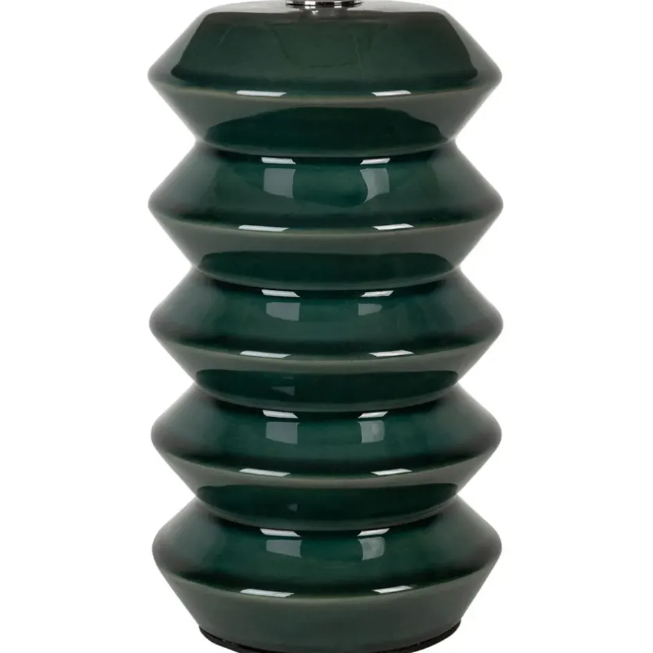Fabrique de Styles Lampes À Poser*Lampe en céramique émeraude et lin h40cm - Verda