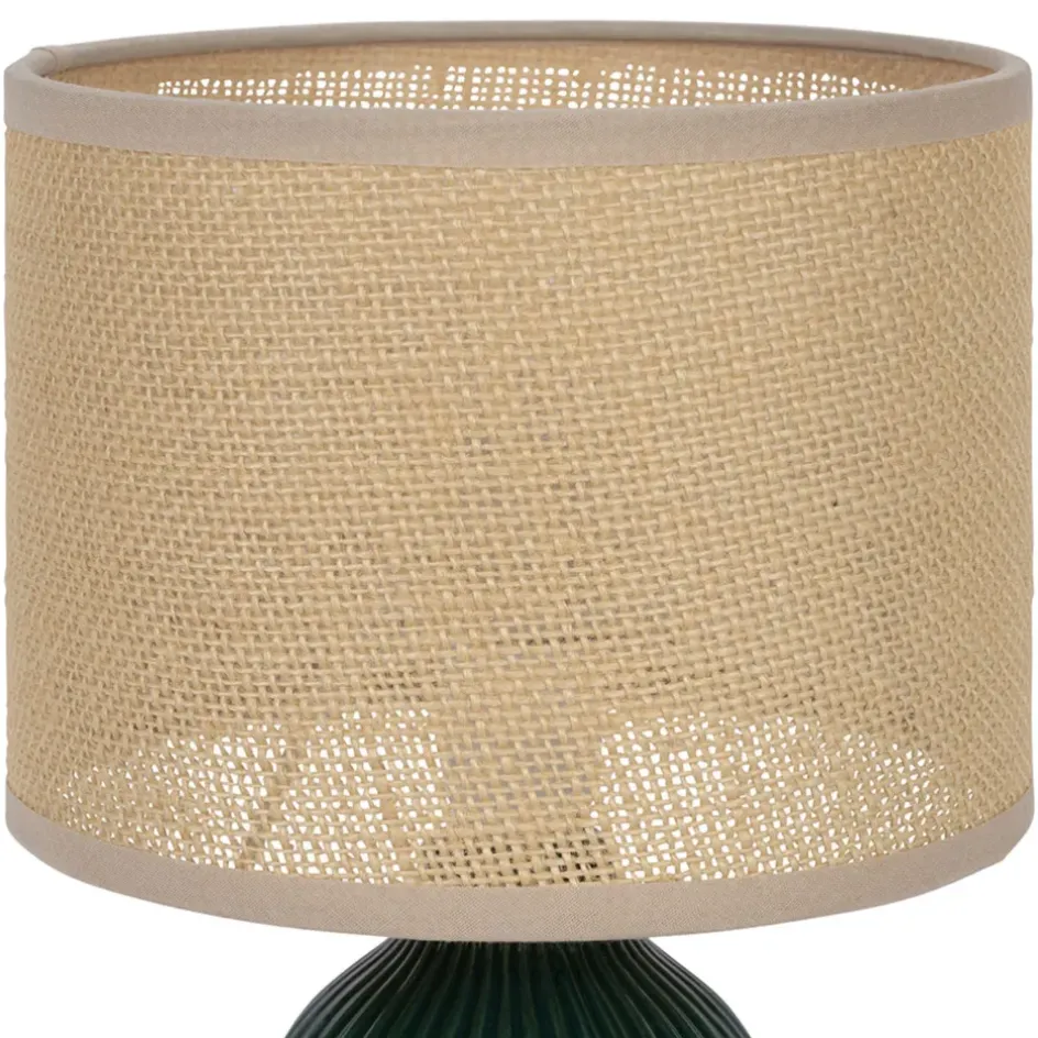 Fabrique de Styles Lampes À Poser*Lampe en céramique émeraude h28cm - Essencia